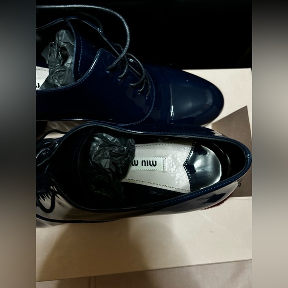 Pre Owned! Miu Miu Womens Calzature Donna Leather Heels With Fur On Heel 37.5 - Picture 5 of 9